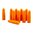 SAF-T-TRAINERS DUMMY ROUNDS 7.62x25mm Tokarev i orange färg. Perfekt för träningsändamål utan risk för förväxling. Köp 10-pack nu! 🛒🔫