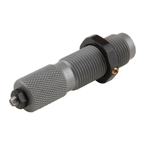 RCBS Neck Expander Die 0.358 förhindrar deformation av basen och avskärning av bly under seating, samtidigt som den expanderar halsen och fläkar hylsans mun.