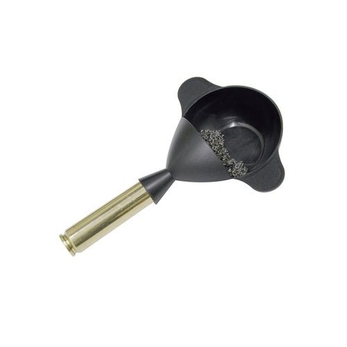 POWDER PAL FUNNEL PAN från Lyman är en praktisk lösning för att väga laddningar, då den fungerar både som en skala pan och en funnel.