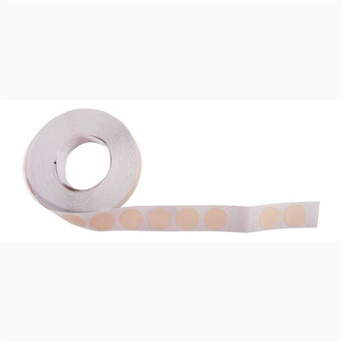 Sinclair Target Pasters är runda (3/4 tum i diameter) och levereras i rullar om 1000. Finns i svart och target buff, perfekta för NRA-mål.