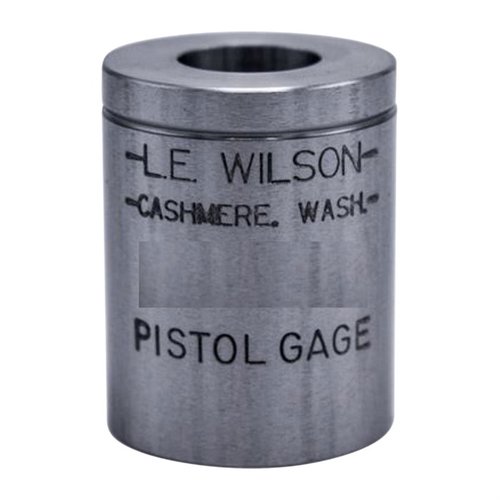 WILSON PISTOL MAX CASE GAGES hjälper dig att mäta kritiska dimensioner på pistolhylsor, vilket säkerställer korrekt storlek och prestanda vid omladdning.