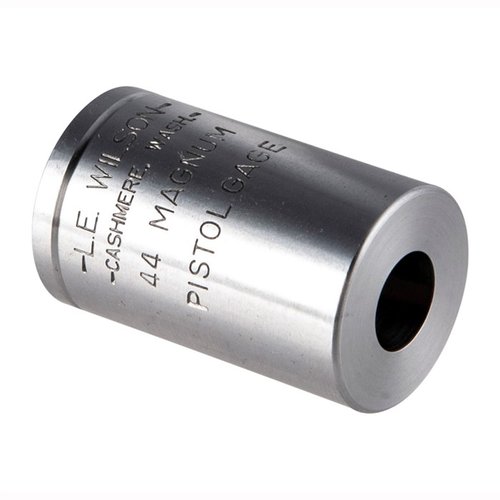 WILSON PISTOL MAX CASE GAGES säkerställer korrekt dimensionering av dina hylsor, inklusive mouth diameter, base diameter och overall length för optimal omladdning.