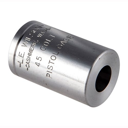 WILSON PISTOL MAX CASE GAGES hjälper dig att säkerställa korrekta mått på ditt ammunition, vilket förhindrar översizing och garanterar precision vid omladdning.