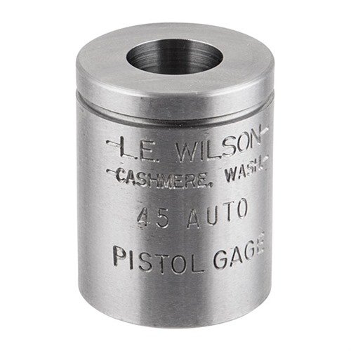 WILSON PISTOL MAX CASE GAGES säkerställer korrekt dimensionering av dina patronhylsor, vilket förhindrar översizing och garanterar precision i din omladdning.