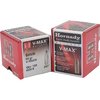 Hornady V-Max kulor har en polymer spets och en strömlinjeformad design för platta kulbanor, med matchklassad mantel för maximal precision och explosiv expansion.