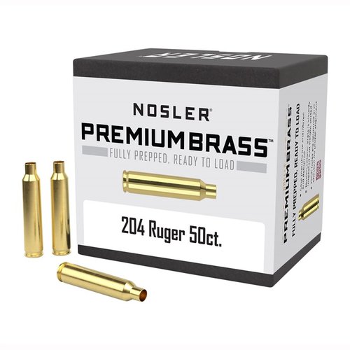 Nosler 204 Ruger brass är noggrant vägdsorterad, har avgradade bländhål och är färdigställd med neck sizing och chamfering för bästa prestanda.