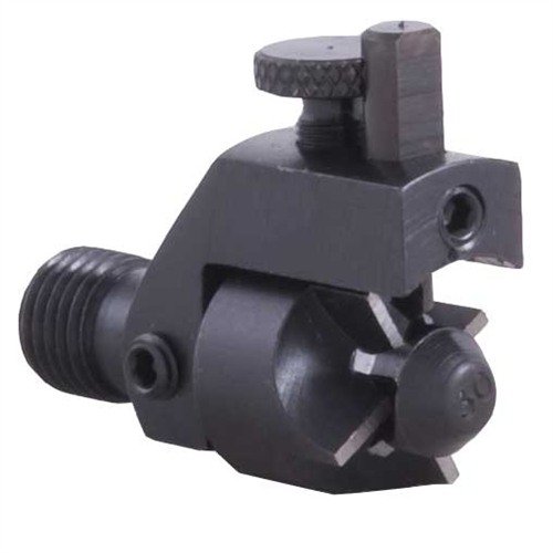 RCBS 3-Way Cutter för Trim Pro Case Trimmers effektiviserar trimning och avgradning, med en inre blad för chamfering och ett yttre blad för avgradning.