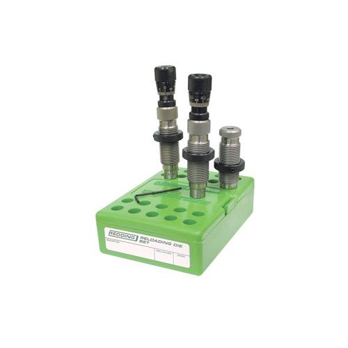 Redding Competition Bushing Neck Die Set erbjuder exakt neck sizing med micrometerjustering, samt en Body Die för korrekt chambering och en precis Bullet Seater.