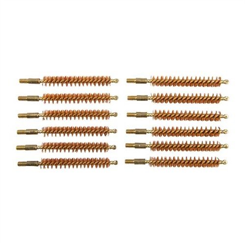 Dozen Pack Bronze Rifle Brushes är perfekta för noggrann rengöring av ditt vapen. 8mm, 8-32M, 12-pack ger långvarig hållbarhet och effektivitet.