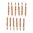 SINCLAIR INTERNATIONAL BRONZE RIFLE BORE BRUSH, 35 CALIBER, 8-32M, 12 PACK