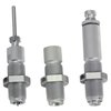 Hornady 3-DIE-set för pistol erbjuder en fullängds sizing die, justerbar case mouth expander och bullet seating die, med titan nitride beläggning för enkel användning.