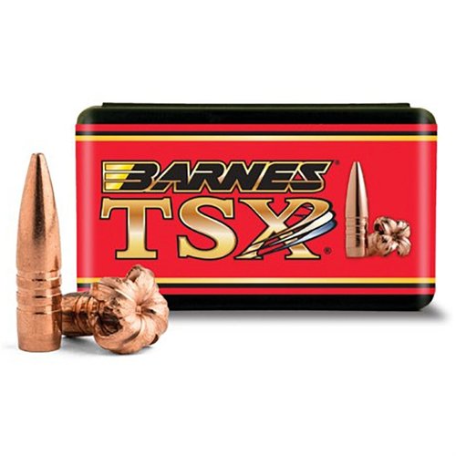 TRIPLE SHOT X® 35 kaliber kulor från Barnes erbjuder extrem penetration, behåller 100% av vikten och är en av de mest exakta jaktkulorna på marknaden.