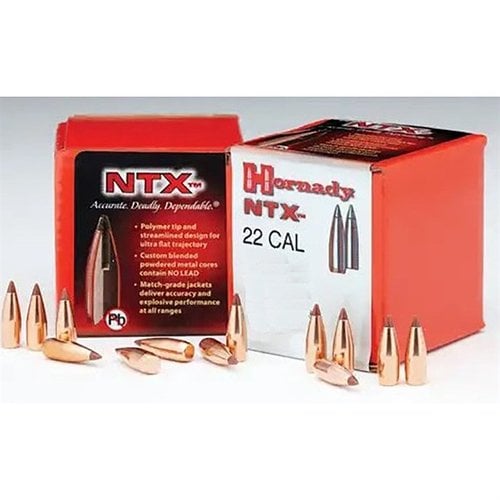Hornady NTX 20 kaliber kulor erbjuder överlägsen precision och tillförlitlighet med en blyfri kärna, perfekt för områden med restriktioner.