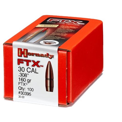 Hornady FTX kulor erbjuder överlägsen precision och kraft med Flex Tip® teknik, perfekt för levervapen och säker att använda i tubmagasin.