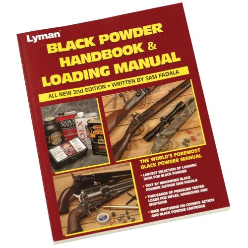 Lyman Black Powder Handbook 2nd Edition erbjuder omfattande data om svartkrut, inklusive populära patroner och laddningar, perfekt för alla svartkrutsskyttar.