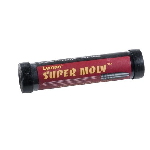 Super Moly Bullet Lube från Lyman ger högre hastigheter, minskar leading och smörjer både kulor och pipor utan värme. Perfekt för effektiv ammunitionstillverkning.