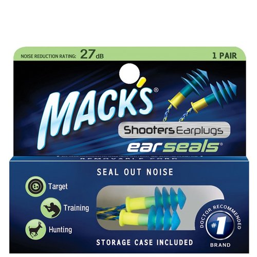 MACK'S EAR PLUGS erbjuder 27dB skydd, är otroligt mjuka och flexibla. Kan användas med eller utan snöre, återanvändbara och tvättbara.
