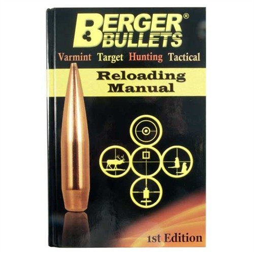 RELOADING MANUAL-1ST EDITION från Berger Bullets erbjuder 829 sidor med testade laddningar för 71 patroner, tekniska artiklar och tips för nya skyttar.