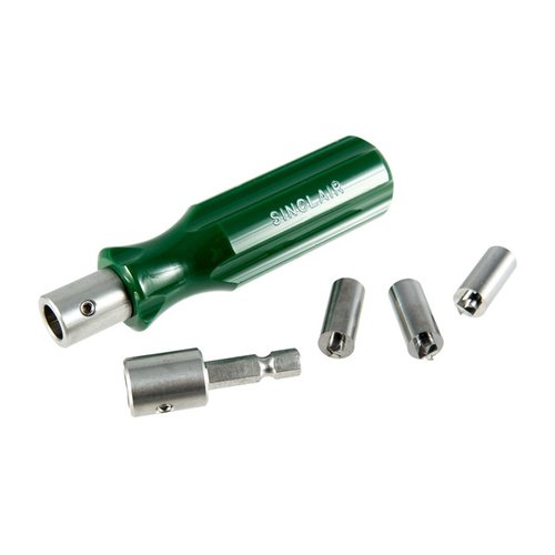 Sinclair Premium Primer Pocket Uniformer Kit ger en perfekt djupjustering av tändhål i bräss med hållbara uniformers i högkvalitativ tungstenkarbid.