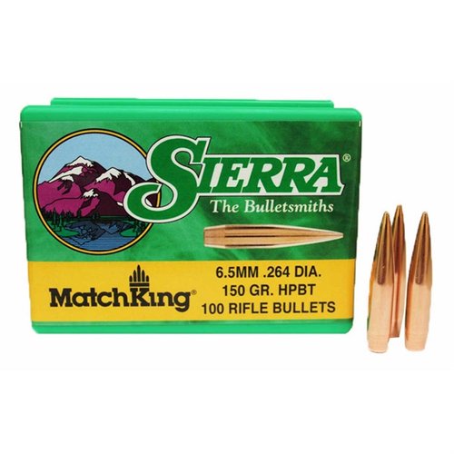 MATCHKING 6.5MM 150GR är högkvalitativa matchkulor med extrem noggrannhet, tunn jacka och båtform för minimalt motstånd och hög ballistic coefficient.