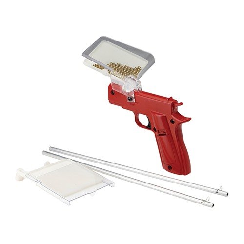 Fyller en 100-count primer tube på 10-15 sekunder, ergonomisk design för säkerhet och komfort, drivs av 2 AAA-batterier och har en 13,000 RPM vibrationsmotor.