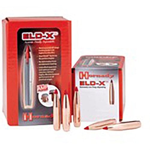 ELD-X® 6.5MM kulor erbjuder hög precision, överlägsen aerodynamik och konsekvent expansion för jakt på alla avstånd, med imponerande viktbevarande.