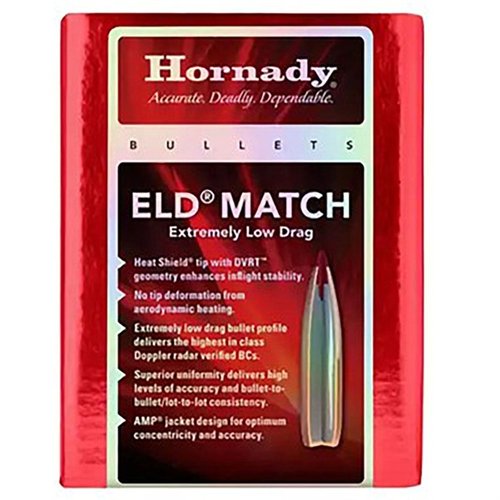 ELD Match 6mm kulor erbjuder överlägsen precision och konsekvens med Heat Shield® tips, perfekt meplat och bästa möjliga ballistiska koefficienter.