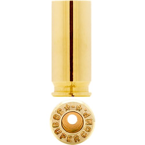 .38 Super Comp är en kraftig, kantlös hylsa som förbättrar matningssäkerheten i högkapacitetsmagasin för tävlingsvapen, tillverkad av högkvalitativ Starline.