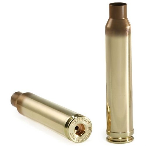.300 Winchester Magnum brass från Peterson Cartridge är av hög kvalitet, rengjord och ångad, för perfekt prestanda och hållbarhet i varje skott.