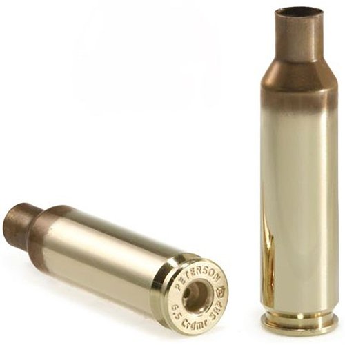 6.5MM Creedmoor brass från Peterson Cartridge erbjuder lätt rekyl, kortare hylsa och möjlighet att använda längre, lågdragande kulor för precision på långa avstånd.