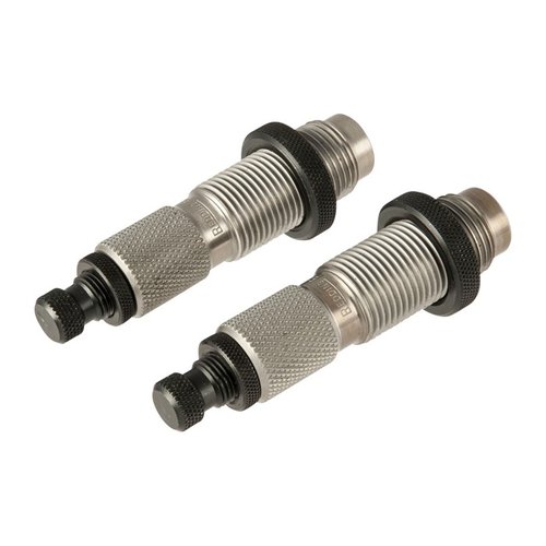 Redding Neck Die Set för 6.5 PRC innehåller två dies för exakt neck sizing, med decapping rod, neck expander och seating die med crimp ring för perfekt kulpositionering.