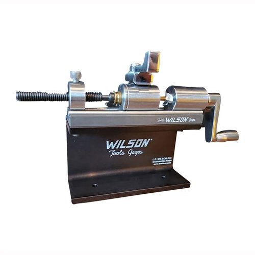 Wilson Case Length Trimmer Kit, inklusive stativ och klämma, trimma .17 - .45 kaliber hylsor med hållbar finish och stor justering i Stop Screw.