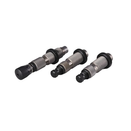 Redding Type-S Elite Bushing Die Set erbjuder precision med justerbara bushings för halsdiameter, vilket förbättrar konsistens och noggrannhet vid omladdning.