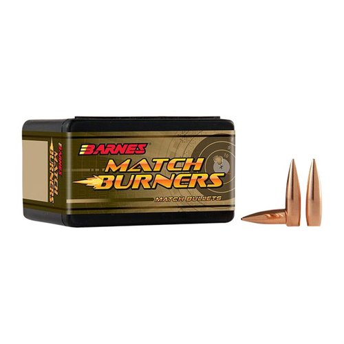 Barnes Match Burner 6MM (0.243") kulor erbjuder en kombination av precision och överkomligt pris, perfekt för tävling och vardagsskjutning.