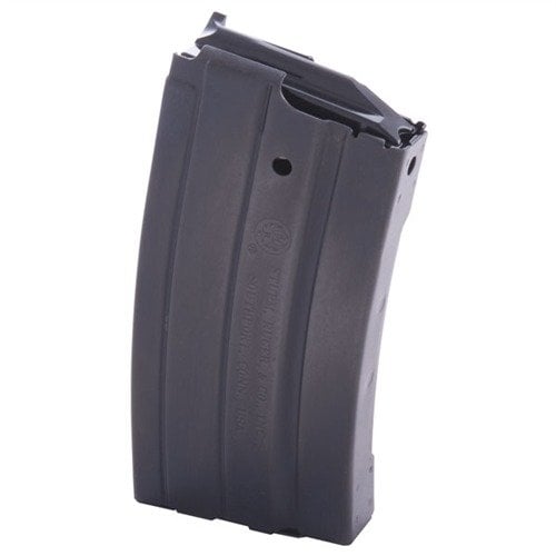 Genuine Ruger® MINI-14® magasin i 20RD, tillverkat av stål för pålitlig matning och lång livslängd med självsmörjande nylonföljeslagare och härdad fjäder.