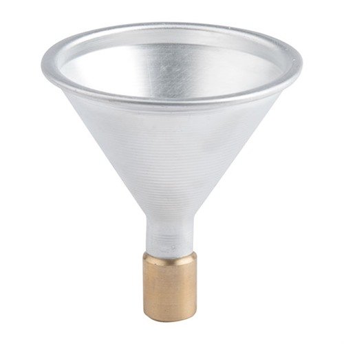 Satern Aluminum Powder Funnel är perfekt för 9mm, lätt och hållbar design för exakt påfyllning av pulvret, vilket gör din omladdning snabbare och enklare.
