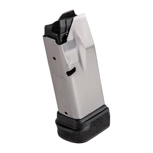 Springfield Armorys OEM-magasin för Hellcat i 9mm erbjuder pålitlig prestanda med kapaciteter på 11 och 13 skott för optimal användning.