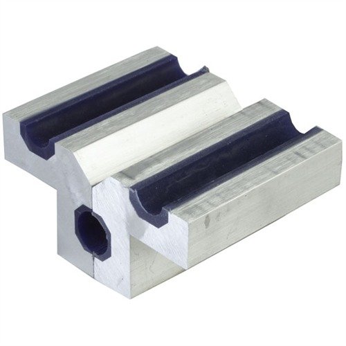 SCG AR-15/M16 ACCU-GRIP BARREL VISE JAWS har stora aluminiumkäkar med ett skyddande polyuretanlager som förhindrar glidning och skador på pipor.