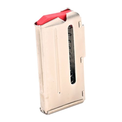 SAVAGE ARMS 93 10RD MAGAZINE 22WMR är en hållbar 10-runders tidning i rostfritt stål, kompatibel med Savage och Lakefield 93, 502 och 503-serierna.