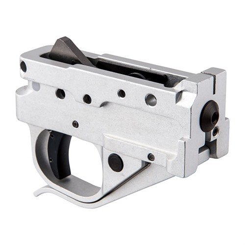 Timney 10/22® trigger erbjuder en komplett åtgärdsersättning i CNC-bearbetad aluminium, med 2 pounds avtryck och enkel installation för pålitlig prestanda.