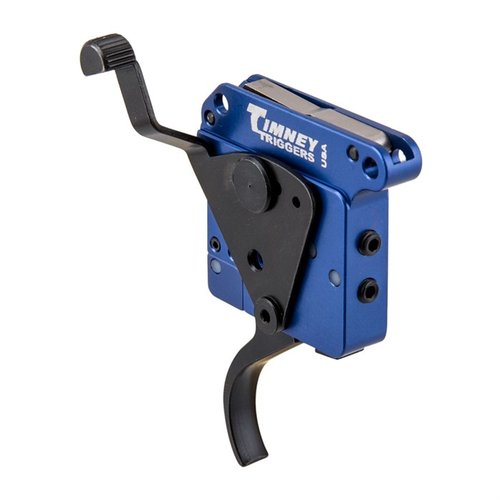 TIMNEY REMINGTON 700 Calvin Elite trigger erbjuder en lättviktsdesign med justerbar pull weight, dubbel sear och en pålitlig säkerhetsfunktion för optimal prestanda.