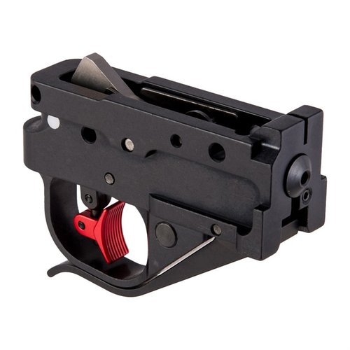 Förbättra din RUGER 10/22 med Timney Calvin Elite Trigger Shoe Kit, som erbjuder en lättinstallerad avtryckare med låg vikt och förlängt magasinutlösning.