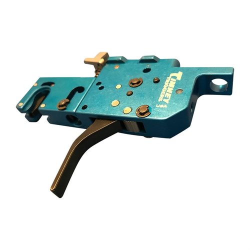 Timney RPR Rimfire Trigger ger en smidig och exakt tvåstegsavtryck, justerbar från 8 oz till 1 lb, perfekt för precisionsskytte med Ruger.