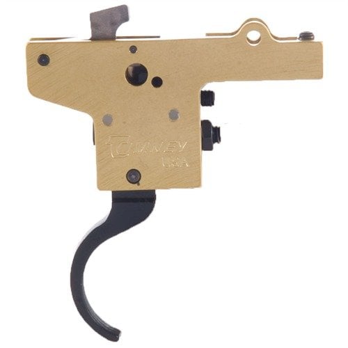 FEATHERWEIGHT TRIGGERS från TIMNEY erbjuder en handslipad och perfekt justerad avtryckare för FN Mauser, utan säkerhet, med justerbart avtrycksvikt (1,5 - 4 lb).