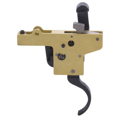 FEATHERWEIGHT DELUXE TRIGGERS från TIMNEY erbjuder en handslipad och justerbar avtryckare med säkerhet, perfekt för FN Mauser, med en viktjustering på 1,5-4 lb.
