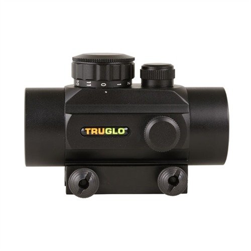 TRUGLO 30mm Red Dot Sight erbjuder snabb målupptäckning med ett brett synfält, 11 ljusstyrkor, och är chockresistent för alla vapentyper.