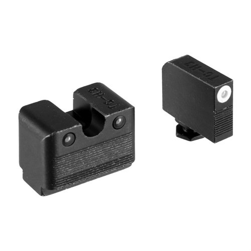 TRUGLOs tritium night sights för Glock erbjuder maximal ljusstyrka utan batterier, snag-free design, och är perfekta för snabba skott i mörker.