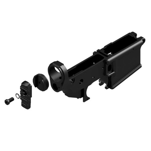 KNS Precision AR-15/MCX Picatinny Stock Adapter möjliggör användning av vikbara kolvar, ger en kompakt design och är tillverkad av hållbar aluminium.