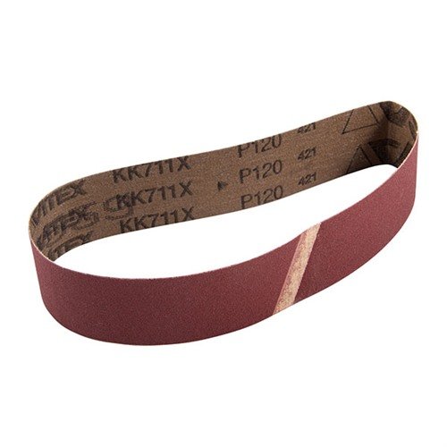 VSM:s 120 Grit Sanding Belts i aluminiumoxid ger en långvarig och effektiv slipning, perfekt för Raytech Expanding Sanding Drums. Säljs styckvis.