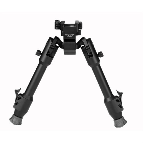 Warne Skyline Precision Bipod fäster enkelt på Picatinny rail, erbjuder snabb justering med en hand, smidig lutning och panorering för exakt skytte.